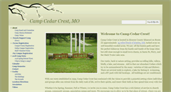 Desktop Screenshot of campcedarcrestmo.org